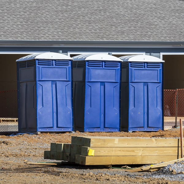 can i customize the exterior of the porta potties with my event logo or branding in Clarence